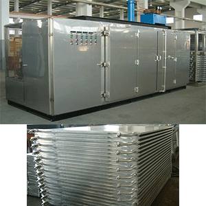 Plate freezer evaporator